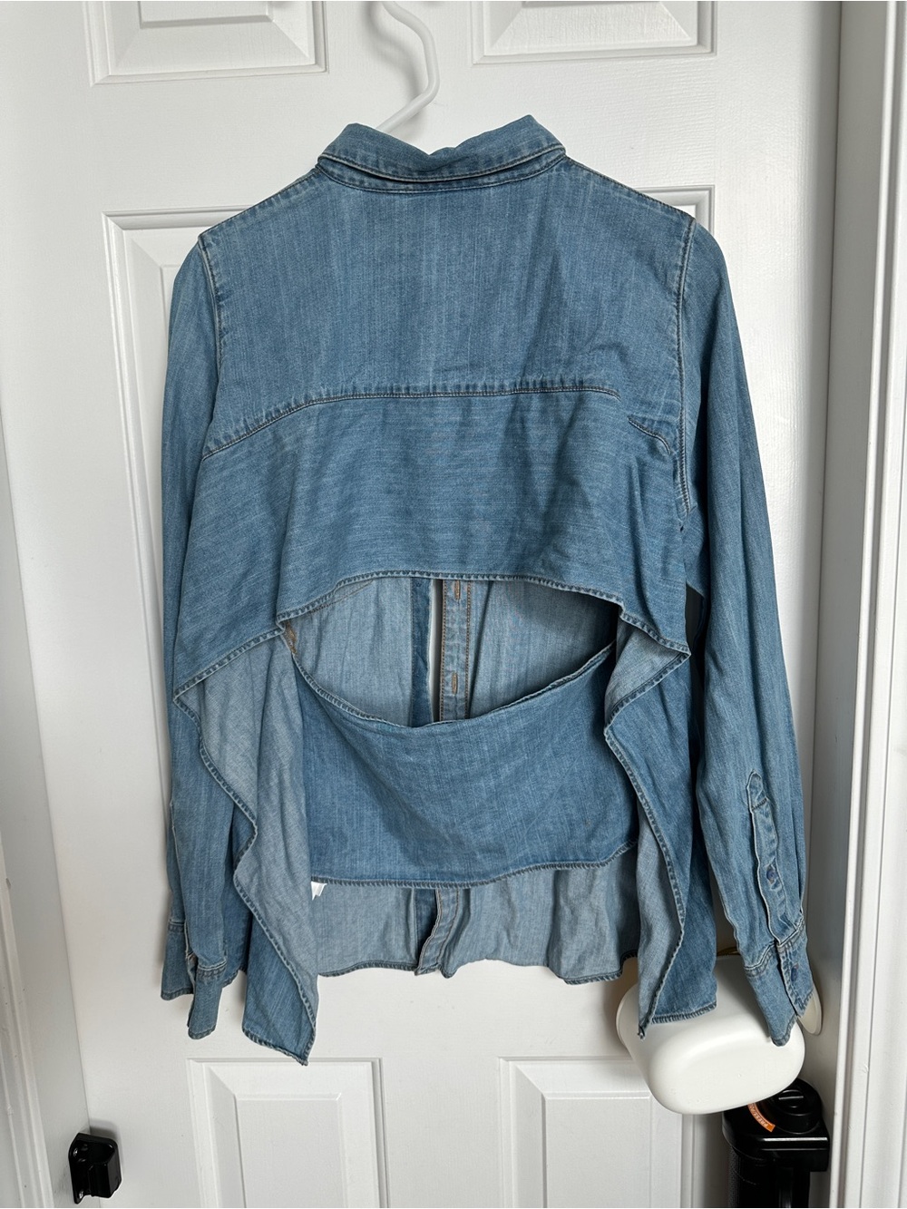 Cheap Monday Light Blue Denim Button-Front Shirt - S